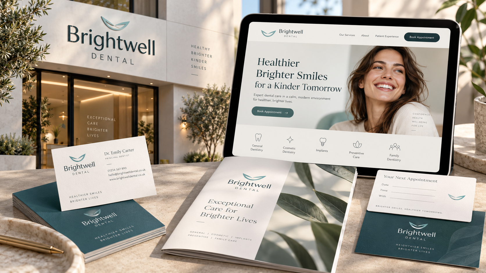 Dental branding mockup