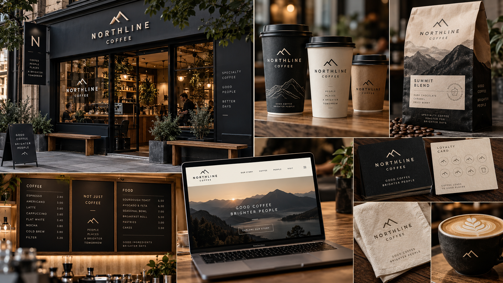Coffee and café branding concept