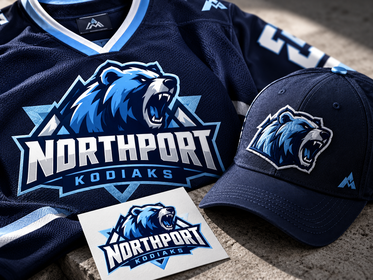 Sports team branding mockup