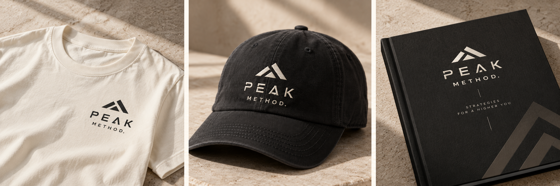 Personal training and coaching identity concept on apparel and workbook