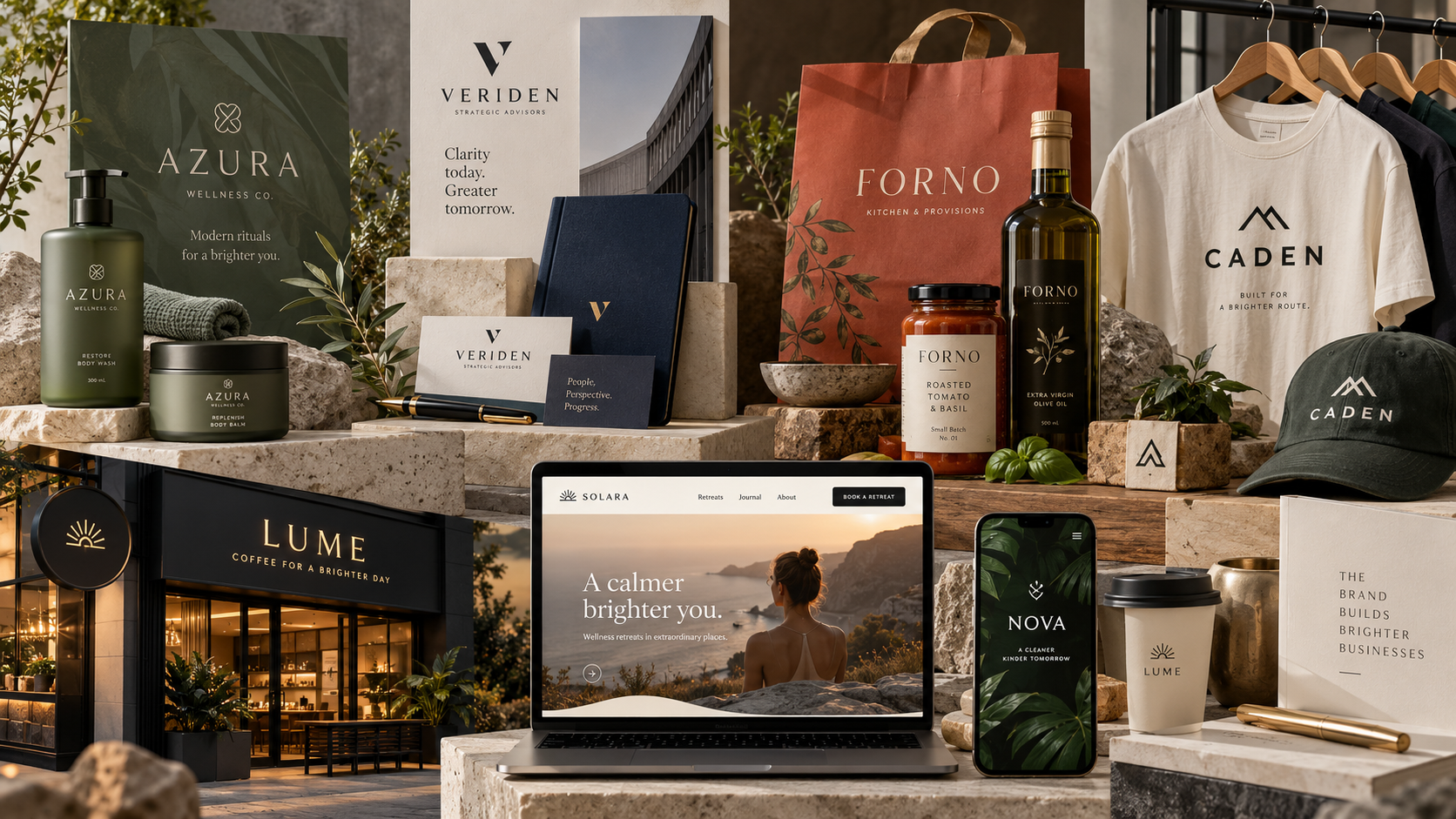 Professional service brand showcase